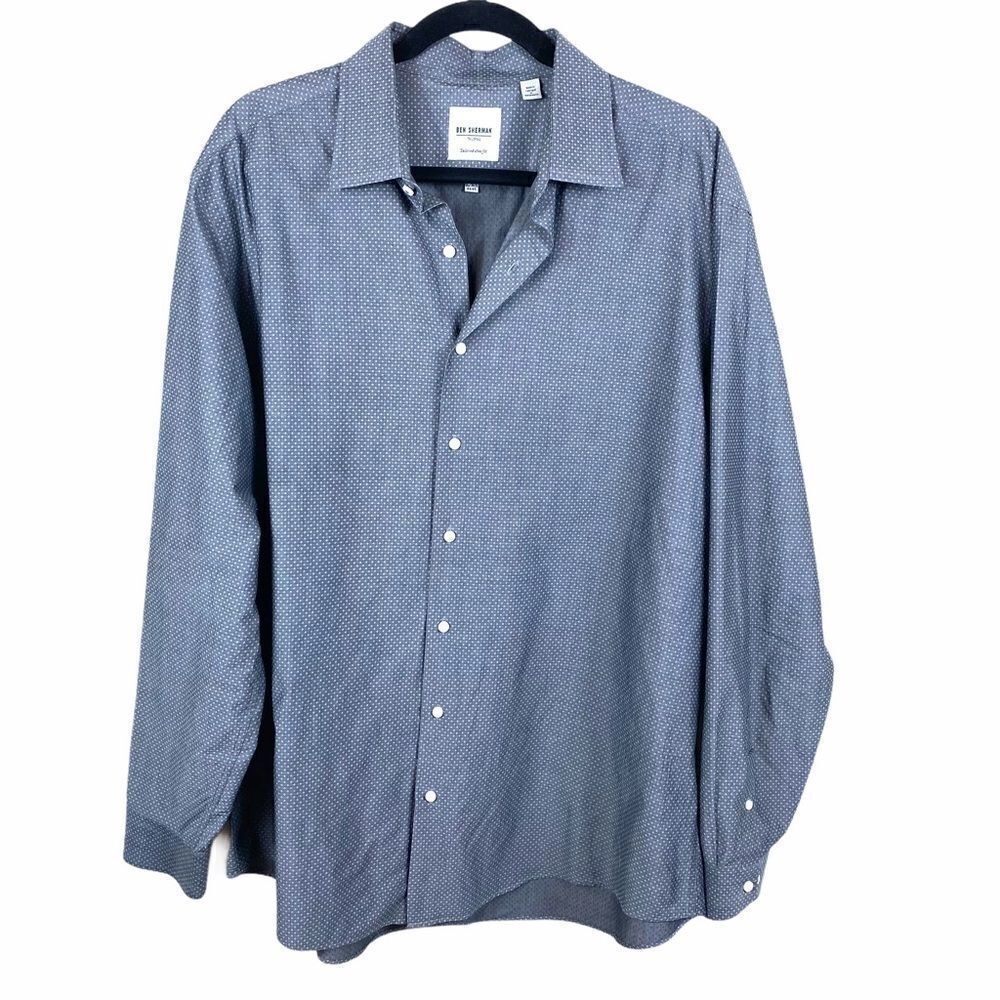 Ben Sherman Grey Tailored Fit 17.5x34/35
